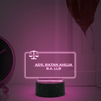 Advocate Name Plate With Customized Name